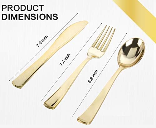 M MCIRCO 175 Piece Gold Dinnerware Set