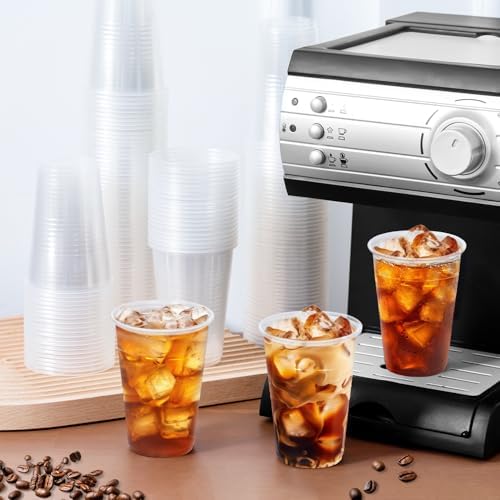 200 Pack 9 oz Clear Plastic Cups for Party Events