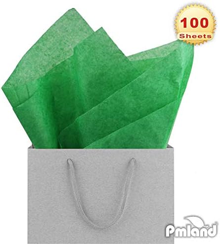 PMLAND Premium Green Tissue Paper 100 Sheets