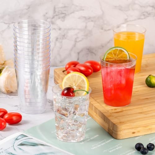 Goodluck 200PCS 10oz Clear Plastic Cups for Parties