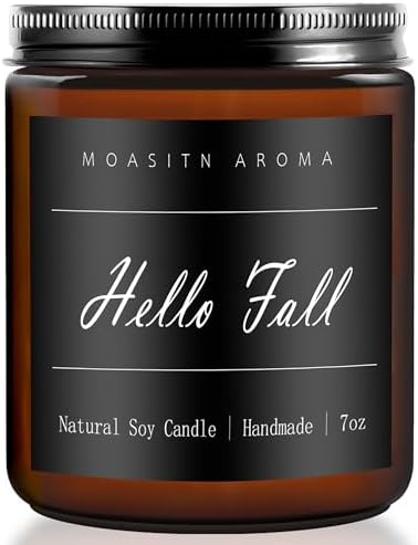 MOASITN Fall Scented Candles for Home - Natural Soy Aromatherapy Candles 7oz
