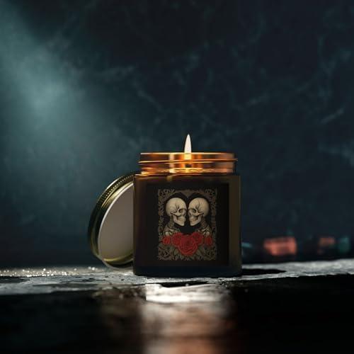 Romantic Skull Scented Candles for Gothic Home Decor 1