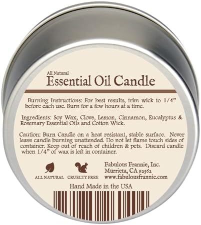 Fabulous Frannie Aromatherapy Soy Candle in Travel Tin
