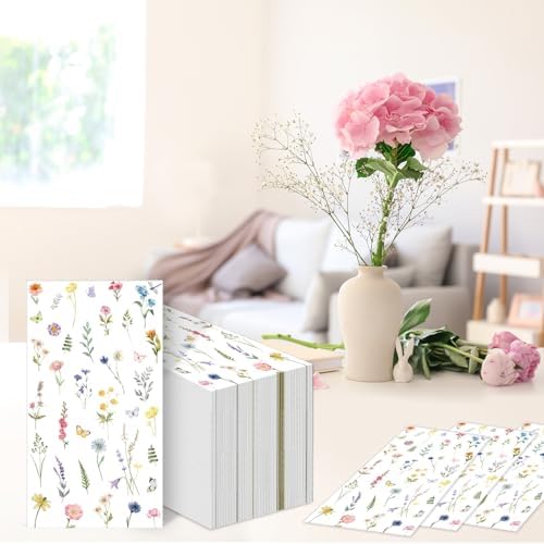 100Pcs Wildflower Napkins for Parties and Weddings