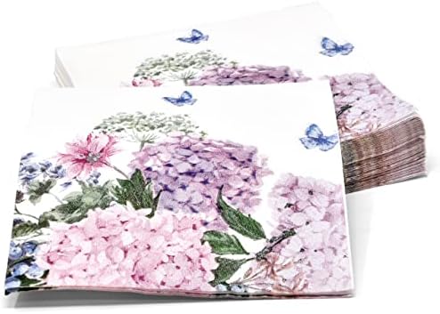 Gift Boutique 150 Hydrangea Flower Napkins