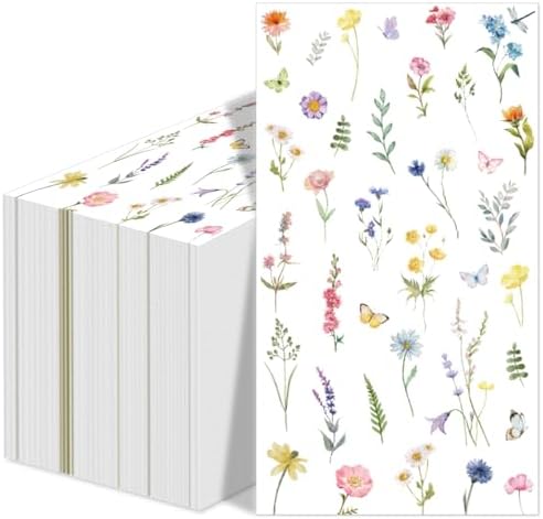 100Pcs Wildflower Napkins for Parties and Weddings