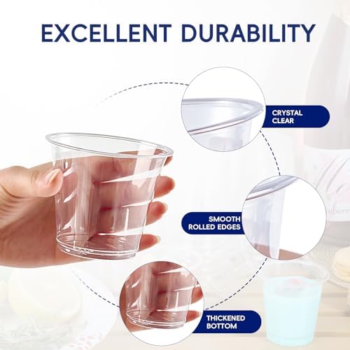JOLLY CHEF 9 Oz Clear Plastic Cups 600 Pack
