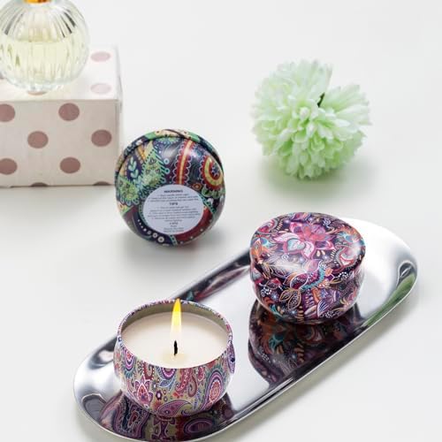 Hausware 3 Pack Scented Candles with Floral Scents