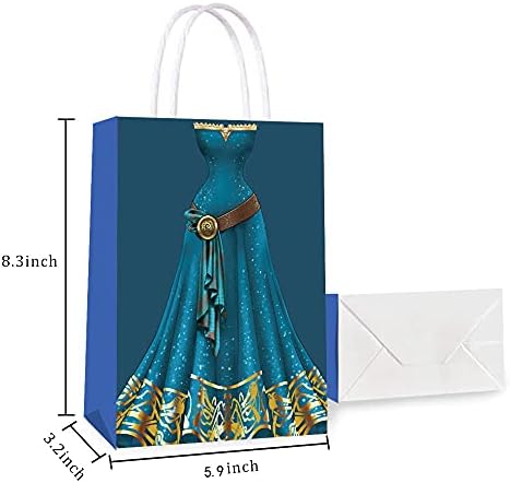 16 Packs Princess Party Gift Bags for Kids and Adults