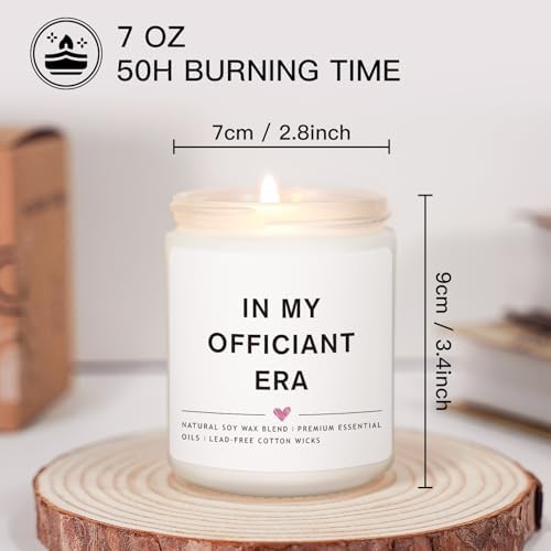 Wedding Officiant Gift 7 Oz Lavender Candle