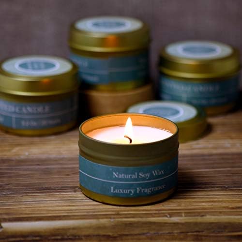 DEYBBY Natural Soy Wax Candles 4 Pack Gift Set