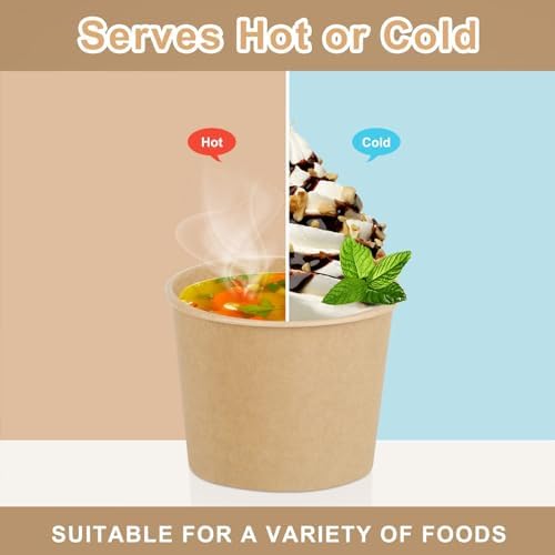 Ruisita 300 Pack 5 Ounce Paper Ice Cream Cups