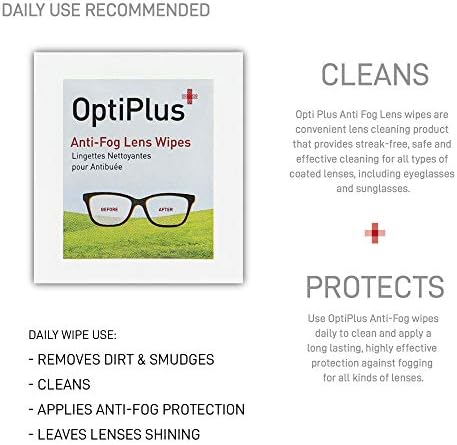 OptiPlus Anti-Fog Lens Wipes - Quick Dry Scratch Free