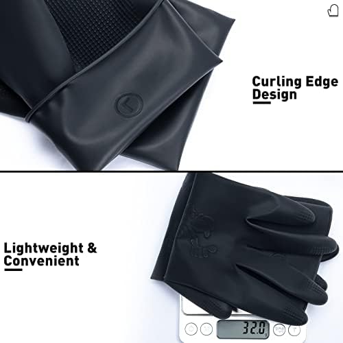 ThxToms Chemical Resistant Latex Gloves 5 Pairs