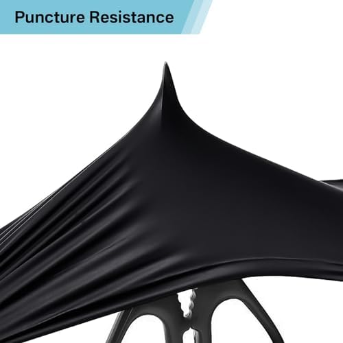 UYKKE 5mil Nitrile Gloves 1000pcs Black Disposable Gloves
