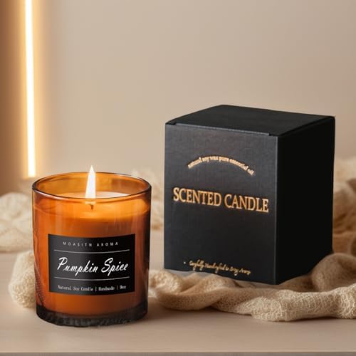 MOASITN Pumpkin Spice Scented Large Candles for Home