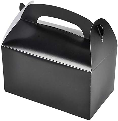 The Dreidel Company Gable Treat Boxes 12 Pack Black