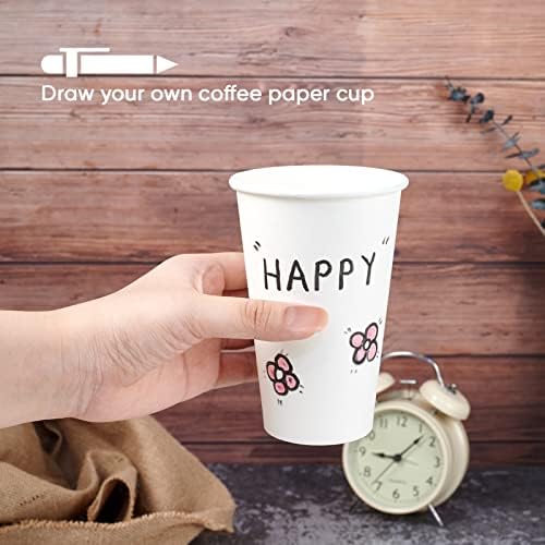 LITOPAK 210 Pack 16 oz Disposable Coffee Cups