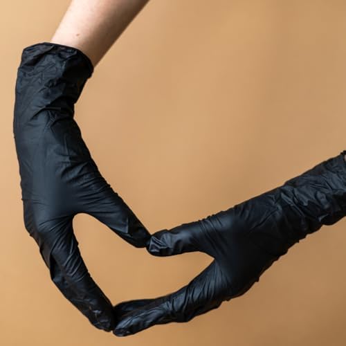 Disposable Nitrile Exam Gloves Black 5 Mil