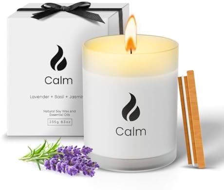 Natur IX Calming Soy Candle with Essential Oils