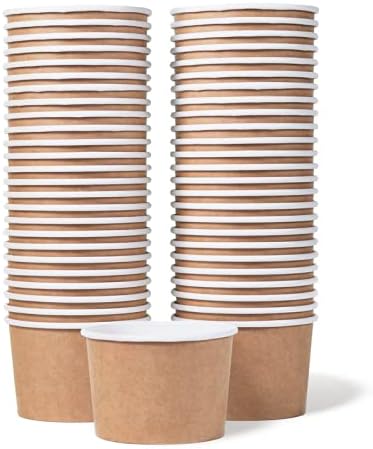 MATICAN 9-Ounce Paper Ice Cream Cups 50-Count
