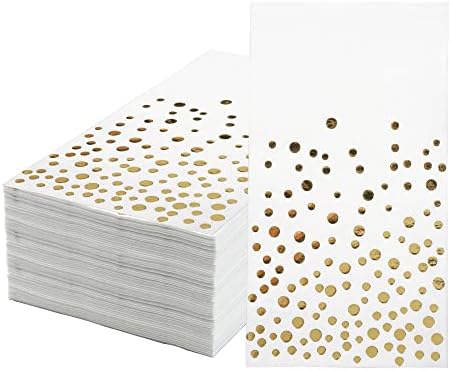 Gold Foil Napkins Pack of 120 for Weddings and Parties