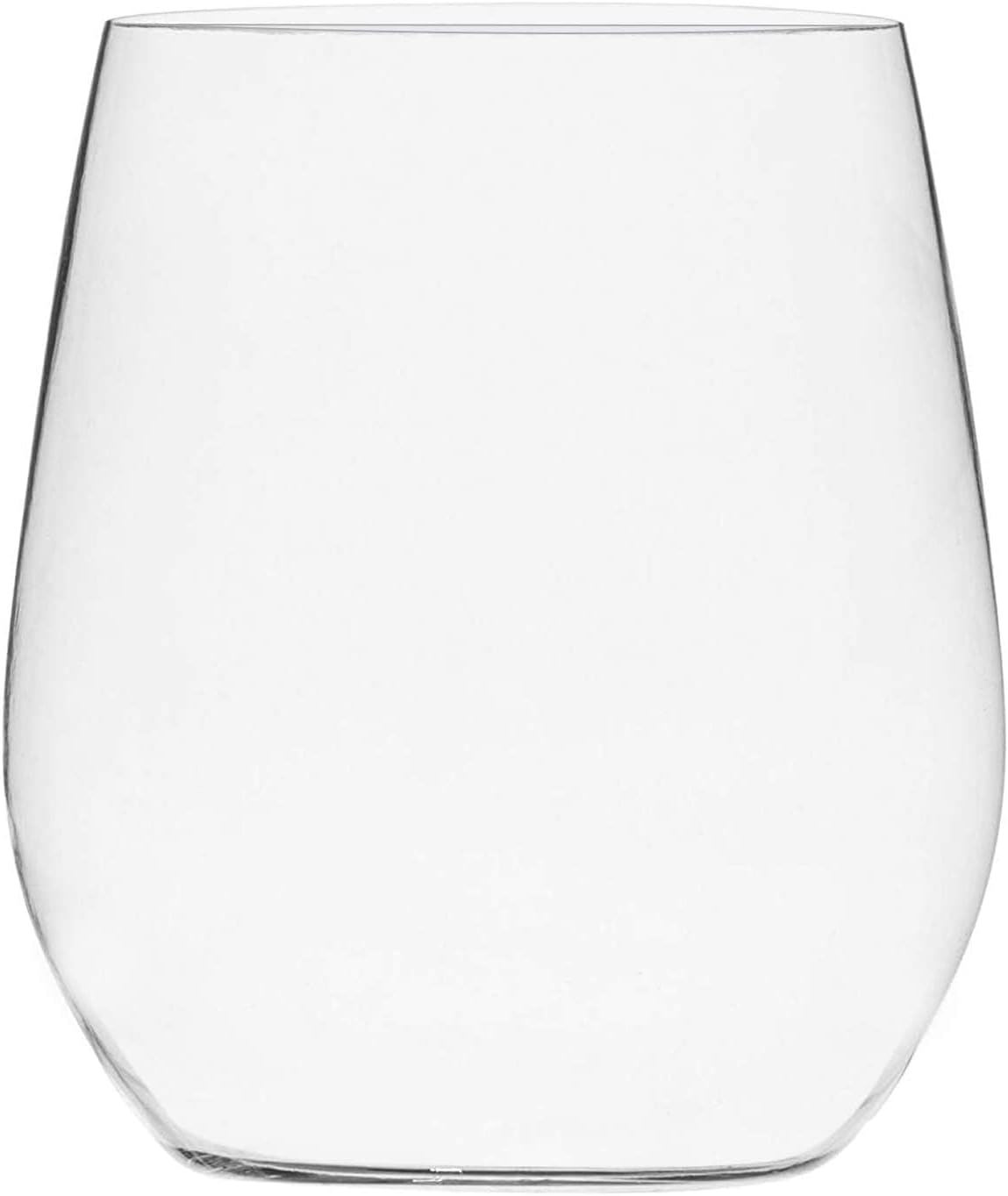 Munfix 48 Pack Clear Plastic Stemless Wine Glasses