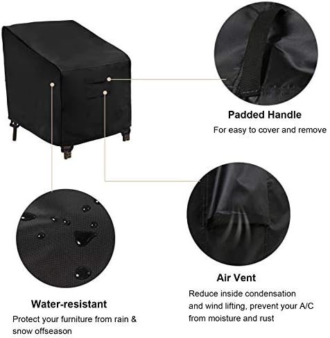 WOMACO Patio Swivel Chair Cover 31x31x38 2 Pack