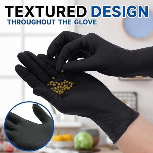 Black Nitrile Disposable Gloves 5 Mil 1000 Count
