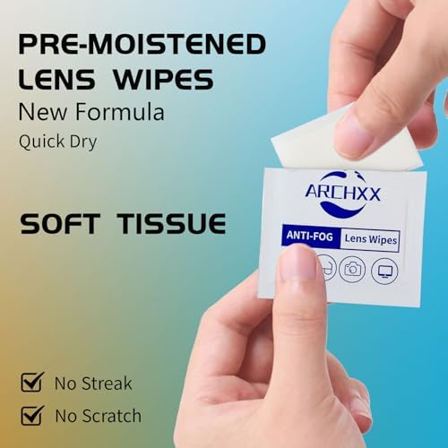 Anti Fog Wipes for Glasses - 120 Count Pre-Moistened