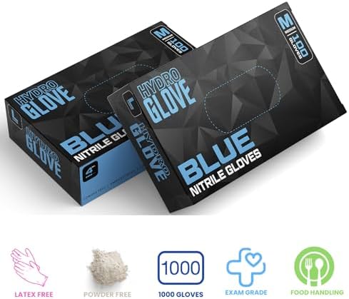 4 Mil Blue Nitrile Gloves Case of 1000