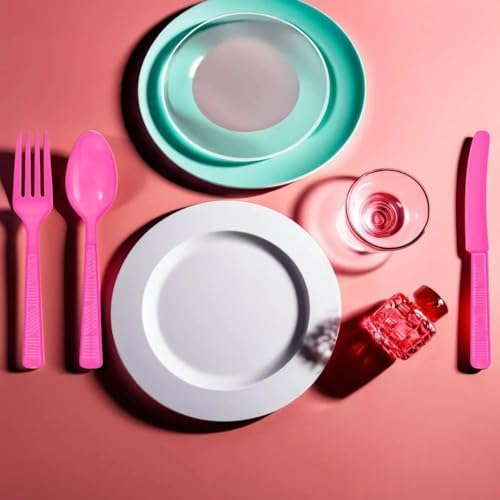 Party Dimensions Hot Pink Plastic Cutlery Set Pack of 48