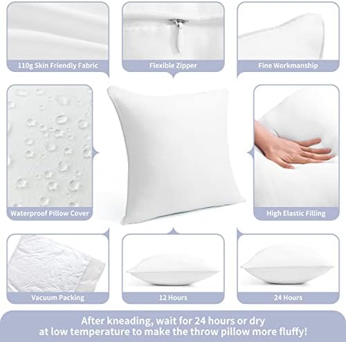 20x20 Waterproof Pillow Insert Set of 1