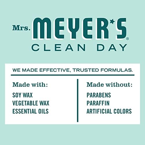 Mrs Meyers Clean Day Mint Soy Candle 12 Hour Burn