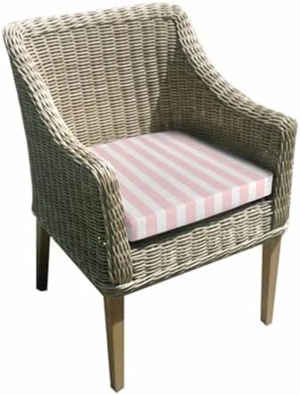 Pink Striped Outdoor Cushion Covers Set of 2 - Waterproof Slipcover