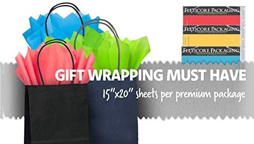Flexicore Packaging Polka Dot Tissue Paper 15x20in 100 Sheets