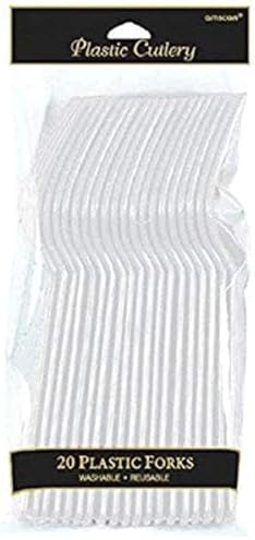 Amscan Clear Plastic Forks 12144 Pack