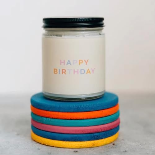 Fontana Celebration Birthday Candle - 9oz Natural Scented Candle