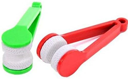 5 Pcs Mini Microfiber Glasses Cleaner with Brush and Clip