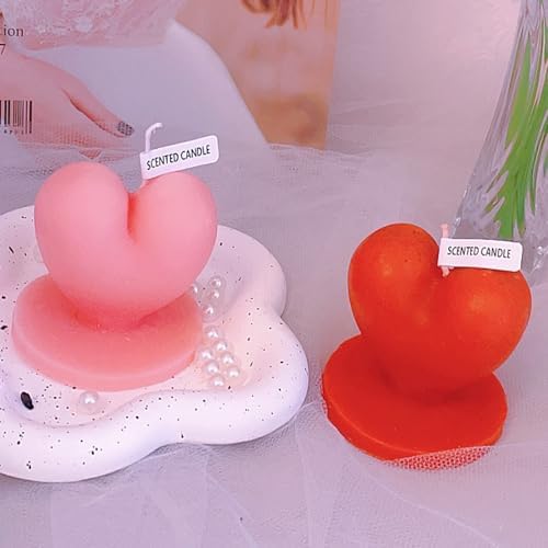Heart Shape Scented Candle for Romantic Love and Stress Relief