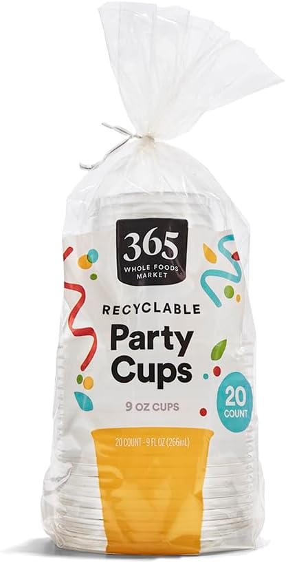 365 by Whole Foods Market Recyclable Plastic Party Cups 20 Count