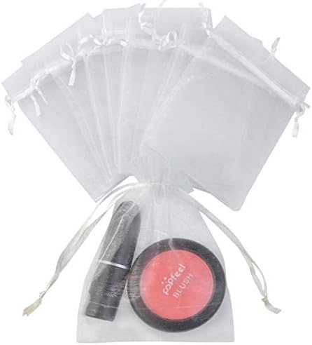 50pcs Mix Color Organza Bags with Satin Drawstring