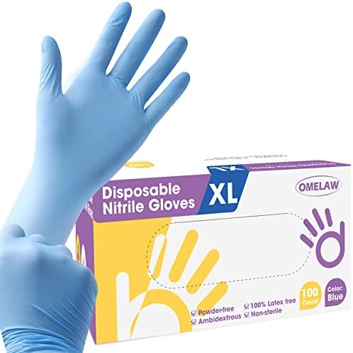 Omelaw Nitrile Gloves SMLXL 1000pcs Latex Free