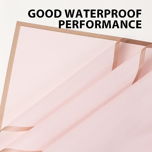 20 Sheet Waterproof Flower Wrap Paper in Pink