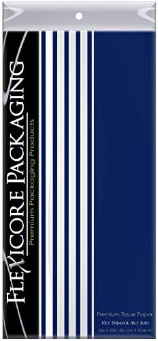 Flexicore Navy Blue Pin Stripe Gift Tissue Wrap
