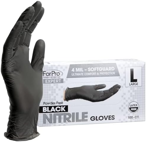 ForPro Expert SoftGuard Nitrile Gloves 4 Mil Large 100 Count