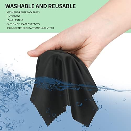 18 Pack Microfiber Cleaning Cloths for Glasses Phones Lenses and More