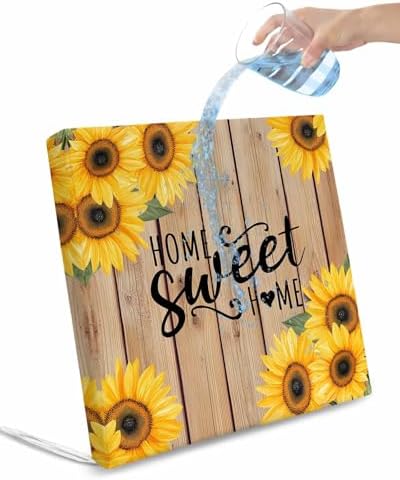 Shine-Home Sunflower 4 Pack Waterproof Chair Cushion Covers with Ties