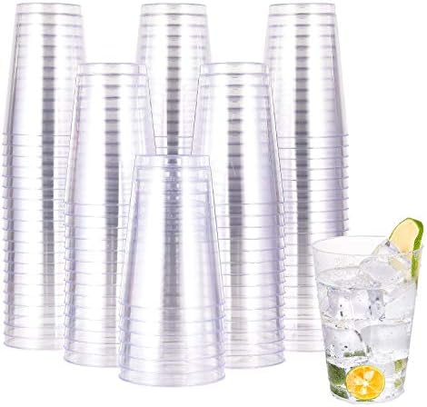 JOLLY CHEF 12 oz Clear Plastic Cups 100 Pack