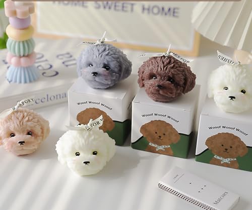 Teddy Dog Shaped Scented Candle 100G Aromatherapy